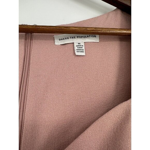 Dress The Population Elle Sheath Dress In Blush Size M $168 READ - Picture 2 of 10